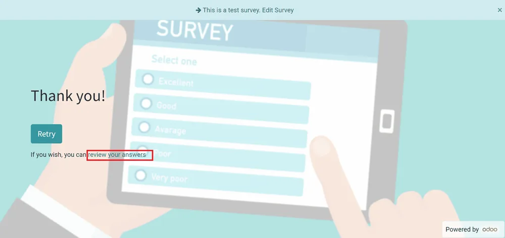 how to create surveys using the odoo 15 appraisals module 14