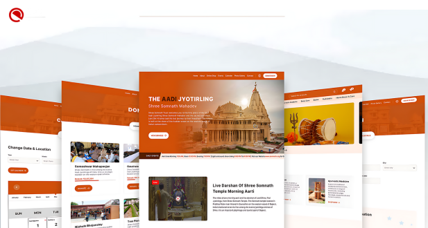 Temple / Trust website and web application