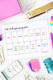 Get organized by planning activities